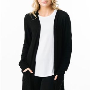 Zyia Black Lounge boyfriend cardigan